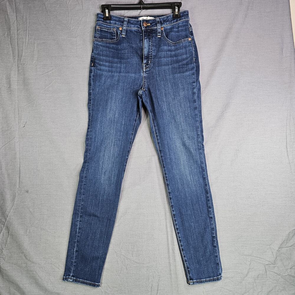 Madewell Curvy High-Rise Skinny Jeans Dark Indigo Blue Denim Women's Size 26